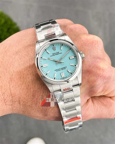 oyster perpetual 36 tiffany blue